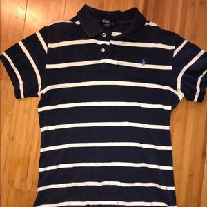 Polo by Ralph Lauren navy striped polo. Youth L